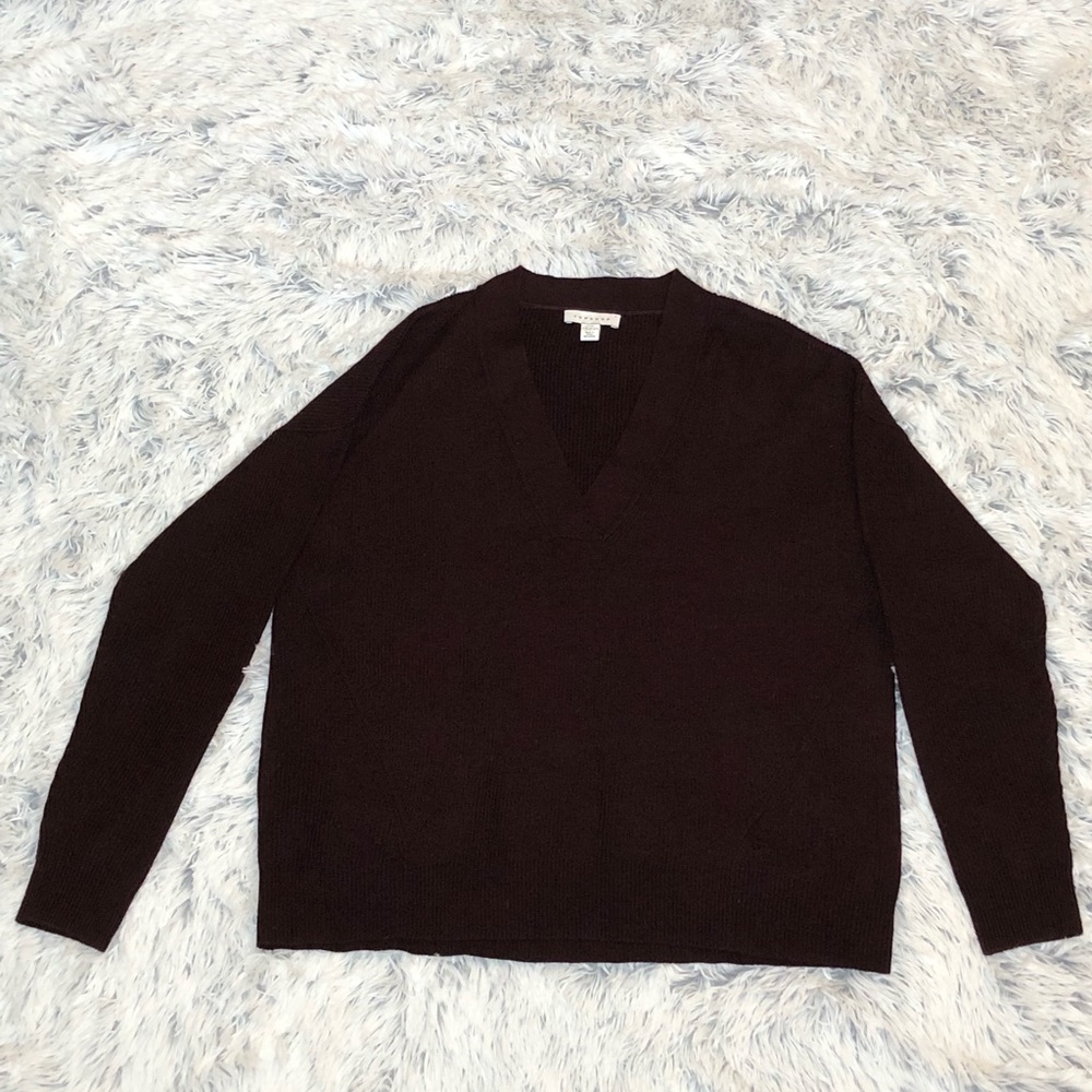 Topshop Knitted V-neck sweater